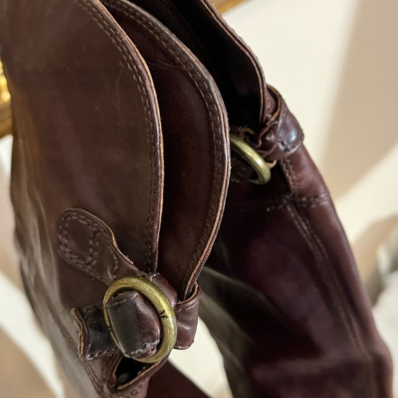 Frye Lucinde Brown Tall Boots Sz 7 - Picture 9 of 10